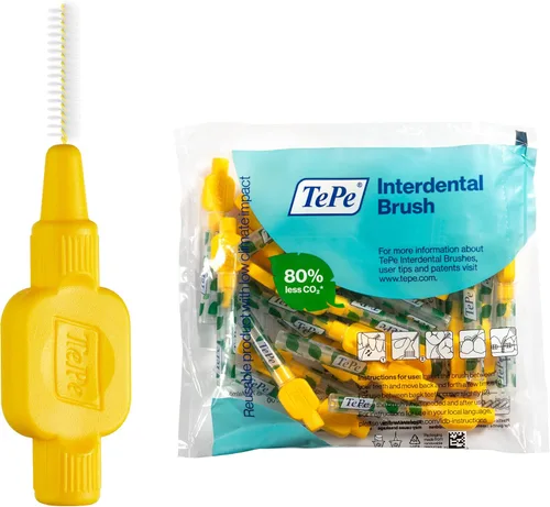 Vista 4 de TePe Cepillo Interdental Original, Rosa, para limpiar los huecos de los dientes, 25 piezas