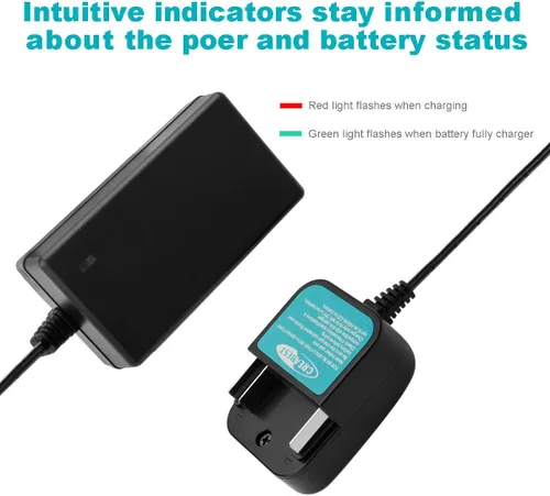 Vista 5 de Creabest 18V Li-ion Battery Charger Compatible with Makita BL1815 BL1830