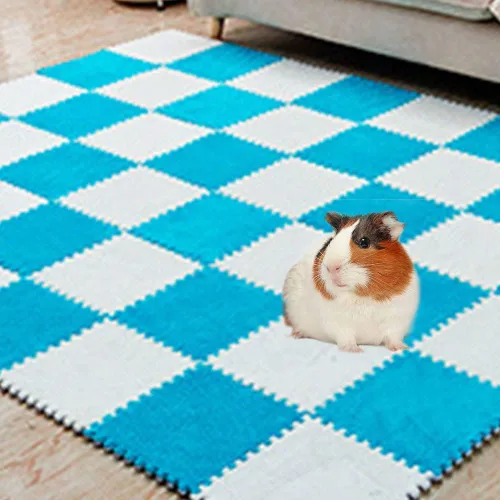 Vista 9 de Oncpcare 10 almohadillas de conejillo de indias de 11 x 11 pulgadas, lavables, reutilizables, forro polar de conejillo de indias, suave y cálida