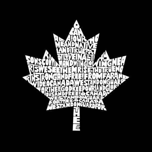 Vista 2 de LA POP ART Word Art Apron - Letras De Himno Nacional Canadiense Word Art