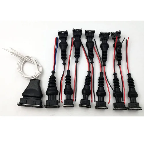 Vista 3 de Kit de conector de inyector de combustible compatible con 280zx Datsun 280z Maxima Medidor de flujo de aire Sensor de posición del acelerador