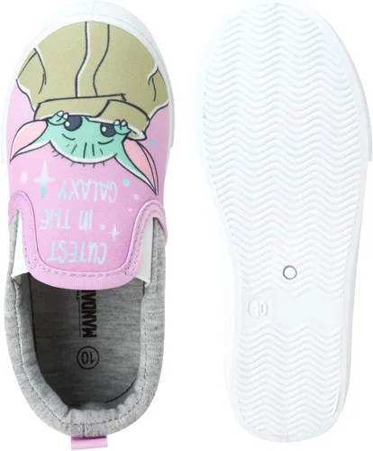 Vista 5 de Disney Zapatos de niña - Zapatillas sin cordones Ariel, Blancanieves, Belle, Rapunzel, Moana, Cenicienta, Baby Yoda, Minnie Mouse, 6T-12