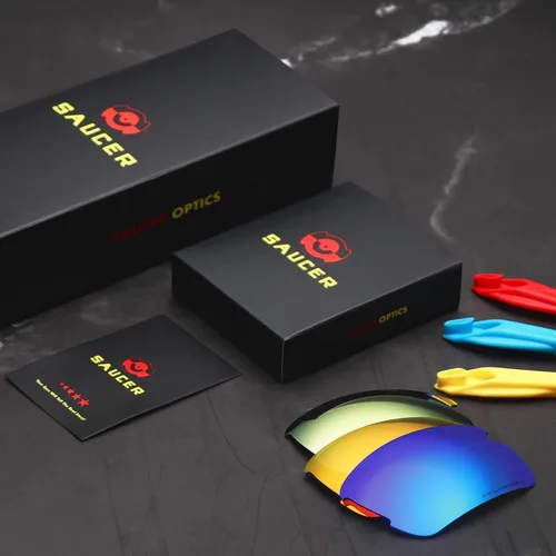 Vista 7 de SAUCER Lentes de repuesto prémium y kits de goma para Oakley Flak Jacket XLJ