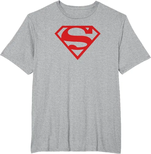 Vista 11 de Superman Camiseta de escudo rojo sobre negro