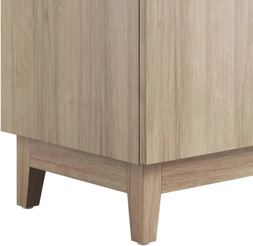 Vista 8 de Modway EEI-6400-OAK Miles - Armario de tocador de baño de 36 pulgadas (lavabo no incluido), roble