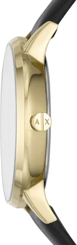 Vista 2 de AX Armani Exchange Reloj para mujer, reloj de tres manecillas para mujer con correa de acero inoxidable o cuero