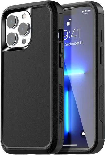 Vista 18 de AICase Funda para iPhone 13 Pro Max/12 Pro Max con protector de vidrio, protección contra caídas de alta resistencia, cuerpo completo, a prueba