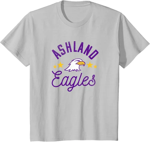 Vista 6 de Ashland University Camiseta con logotipo de Eagles, Gris