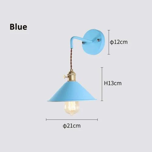 Vista 5 de Mengjay -Apliques de pared vintage, lámpara de pared industrial Edison E26, iluminación de pared retro para interiores, lámparas de pared LED