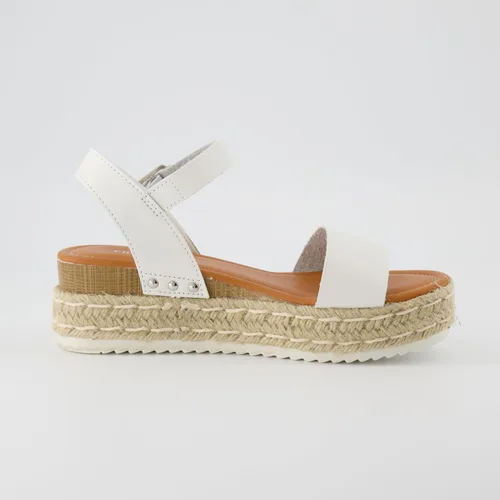 Vista 8 de Sandalias de plataforma CUSHIONAIRE Melissa estilo alpargata para mujer con correa al tobillo ajustable y plantilla de espuma viscoelástica