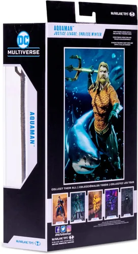 Vista 9 de McFarlane Toys DC Multiverse Aquaman (Endless Winter) Figura de acción de 7 pulgadas con accesorios
