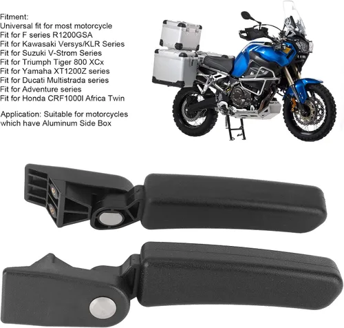 Vista 4 de KIMISS Reposabrazos del pasajero de la motocicleta, reposabrazos del maletero de la motocicleta, pasamanos del asiento trasero apto para Kawasaki