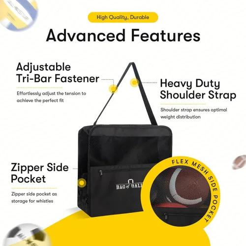 Vista 3 de Pelotas deportivas completas con bolsa, bomba para niños - Kickball, voleibol, pelota de fútbol, fútbol, baloncesto - Juego al aire libre