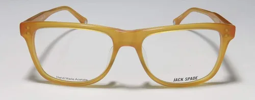 Vista 3 de Jack Spade Anderson - Gafas de sol para hombre diseño clásico con borde completo amarillo