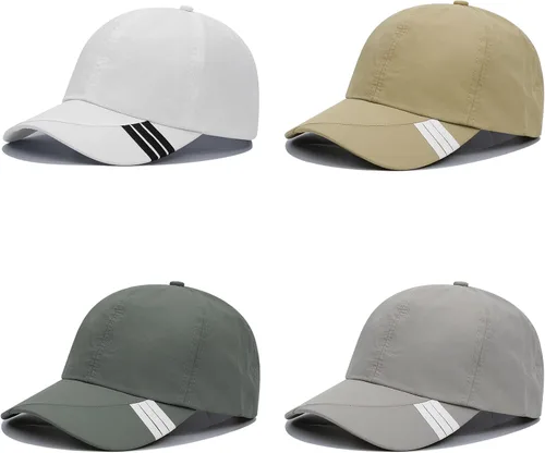 Vista 8 de Croogo Sombrero deportivo de secado rápido UPF 50+, gorra de béisbol bordada ligera para exteriores, protección UV, para hombres y mujeres