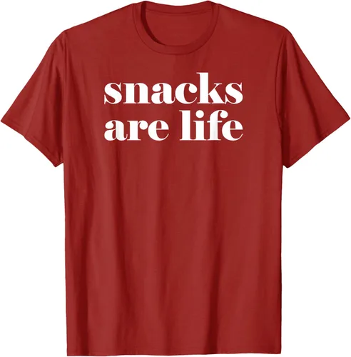 Vista 43 de Snacks Are Life - Camiseta divertida para amantes de los aperitivos, Negro