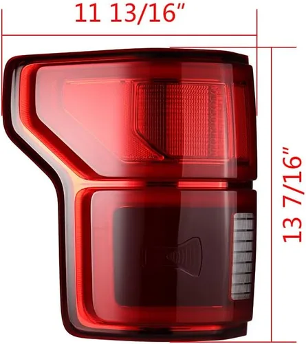 Vista 2 de Astra Depot Juego de luces traseras de freno de marcha atrás, compatible con Ford F150 2018-2020 con punto ciego XL XLT Raptor Lariat King Ranch