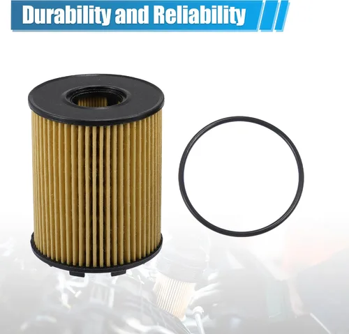 Vista 6 de X AUTOHAUX Filtro de aceite de motor con sellos No.68102241AA/73500049/71765460/71773176/6001073250 para Dodge Dart 1.4L 2013-2016 para Fiat 500