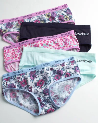 Vista 2 de bebe Ropa interior de bikini hipster para niñas (paquete de 10)