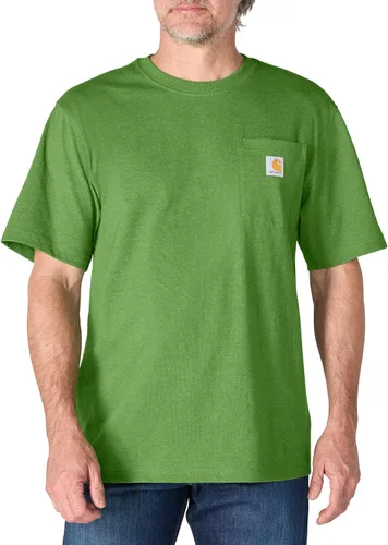 Vista 8 de Carhartt Camiseta con bolsillo Iconic K87 para hombre Piedra azul