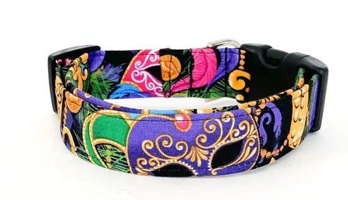 Vista 4 de Collar de perro Mardi Gras (X-Small (5/8" Amplia))