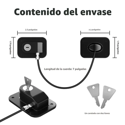 Vista 8 de RORMGO Paquete de 2 cerraduras para refrigerador, cerradura para refrigerador con protección de alambre de silicona, cerraduras para nevera