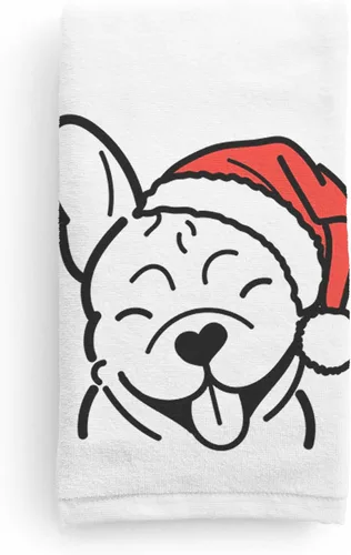 Vista 16 de Inkopious Santa Hat Airedale Terrier - Toalla de mano decorativa - Decoración navideña para el hogar