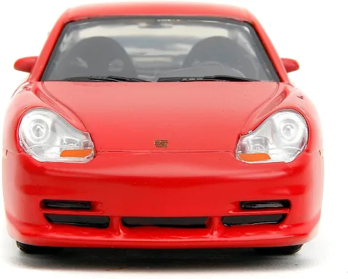 Vista 2 de Jada Pink Slips 1:32 W1 Porsche 911 GT3RS - Auto fundido a presión, juguetes para niños y adultos (imprimación rojo/naranja/plata)