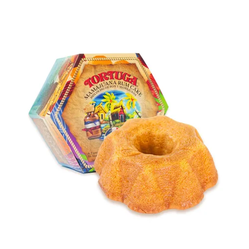 Vista 13 de Tortuga - Paquete de regalo de surtido de pasteles de ron caribeño de 4 onzas