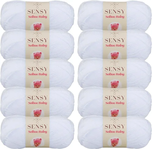 Vista 63 de Sensy Softee Hilo para Bebé, 3.5 oz, 275 yardas, Gauge 3 Light (Almendra)