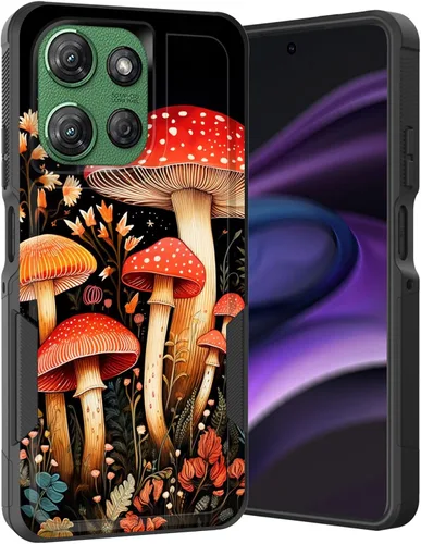 Vista 37 de para Moto G Play 4G 2024, funda de dos capas híbrida resistente y a prueba de golpes, PC duro + silicona suave protectora para Motorola Moto G Play