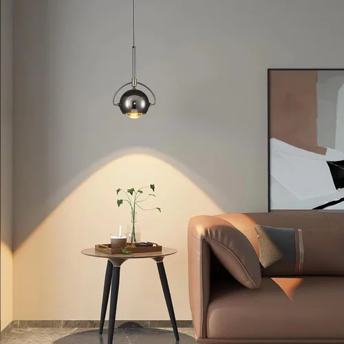 Vista 7 de Lámpara Colgante Moderna, Iluminación Colgante LED Regulable en Negro, Luces Colgantes Ajustables para Isla de Cocina, Comedor, Dormitorio, Bar