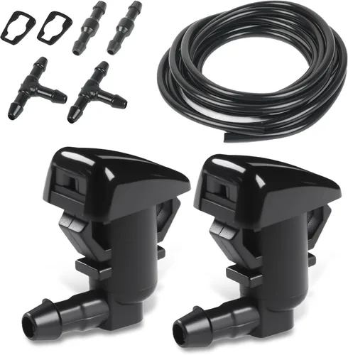 Vista 8 de OTUAYAUTO Kit de boquillas de lavador de parabrisas delantero para Ford F150 2004-2013 - Reemplaza OEM # 3W7Z-17603-AA, 3W7Z17603AA, boquilla