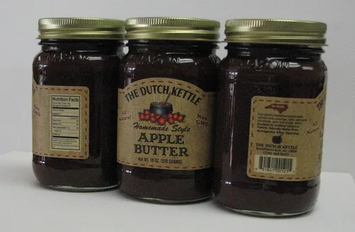 Vista 2 de The Dutch Kettle Mantequilla de manzana 2- 18 0z frascos