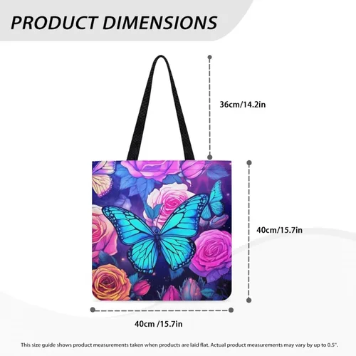 Vista 5 de Upetstory Bolsa de lona reutilizable para compras de comestibles