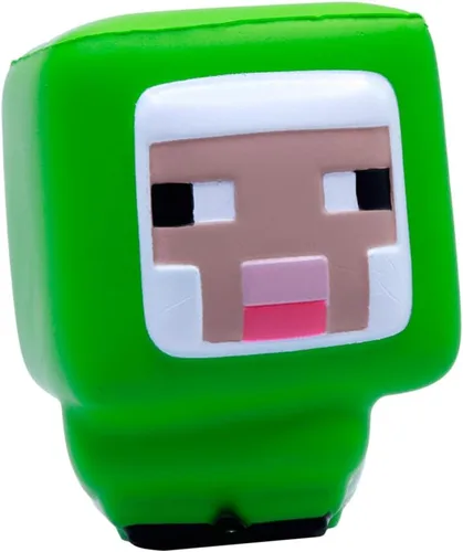 Vista 10 de Minecraft Bunny Mega SquishMe Serie 4 – Peluche oficial de 6" de hinchado lento – Conejo coleccionable, vaca Mooshroom, tortuga y oveja verde