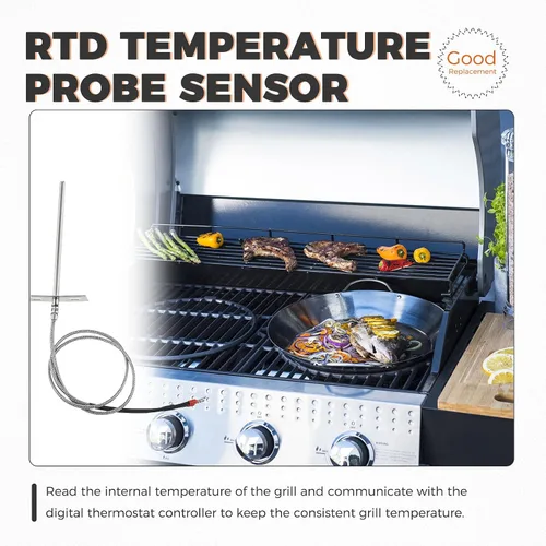 Vista 5 de Sensor de sonda de temperatura de repuesto para parrillas de pellets de madera Pit Boss serie 700 y 820