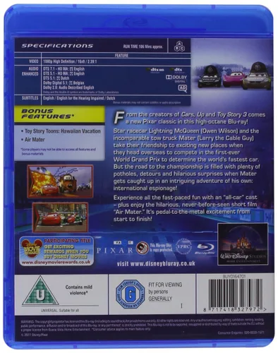 Vista 5 de Cars I and Cars II - Two Movie Bundling Blu-ray
