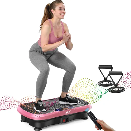 Vista 12 de AXV Vibration Plate Exercise Machine Fitness Platform Body Vibrating Board ARK.ROSA