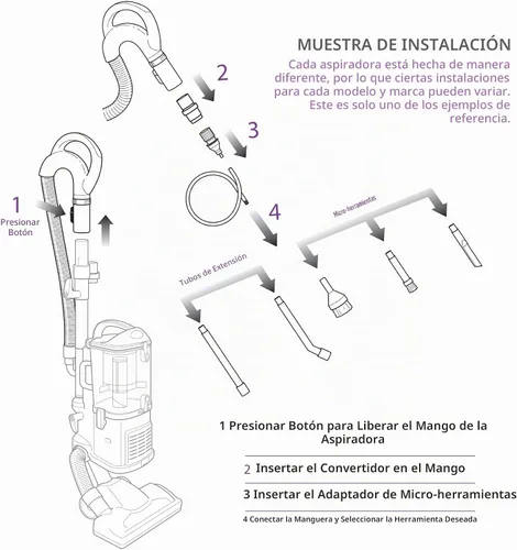 Vista 6 de MaximalPower Mini/Micro Aspiradora Kit de Herramientas de Accesorio 8 Piezas Set