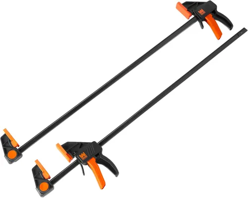 Vista 6 de WEN CLR062 Abrazaderas y separadores de barra de acero resistente de 6 pulgadas con garganta de 2.3 pulgadas, paquete de cuatro