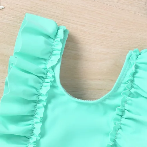 Vista 6 de Aalizzwell Traje de baño de bikini para bebé niña con diadema