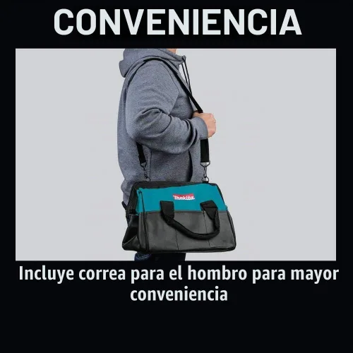 Vista 6 de Makita Bolsa de herramientas para contratistas de alta resistencia de 14