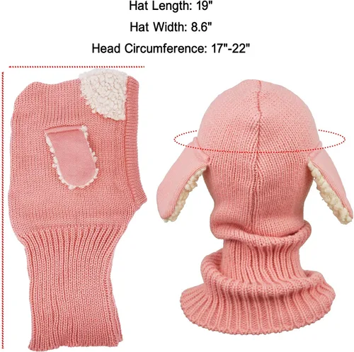 Vista 6 de Abrigo para invierno, que incluye gorra, bufanda, capucha y orejeras, para niñas o niños