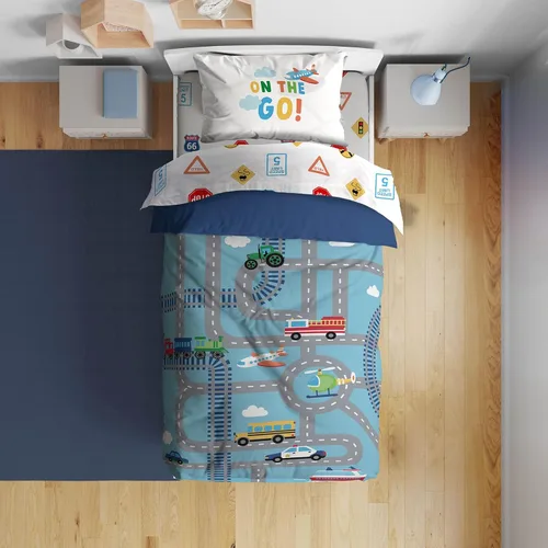 Vista 13 de Juego de edredón para niños Sunny Side Up incluye sábanas y fundas de almohada - Juego de cama suave y acogedor para una decoración elegante