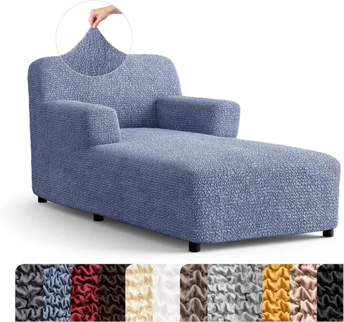 Vista 29 de PAULATO BY GA.I.CO. Funda para Silla de Tumbona Sin Brazos - Funda Deslizante para Silla de Tumbona - Funda para Sofá de Salón - Fundas Deslizantes