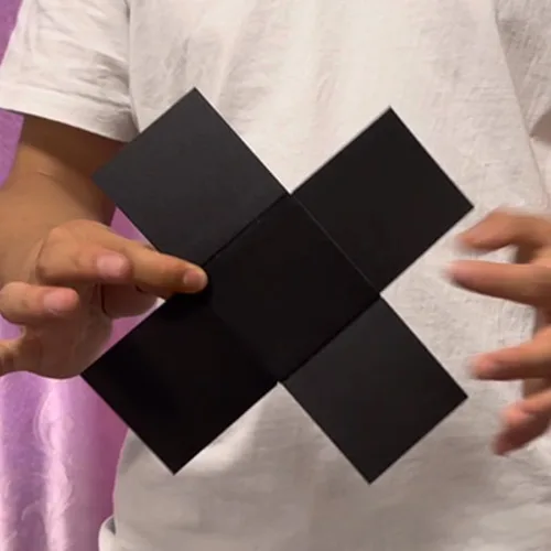 Vista 3 de MOMOMAGE Caja de ilusión Trucos de magia Objeto Producción de desaparición de cerca ilusiones Trucos de mago Props Coche Apareciendo en caja vacía