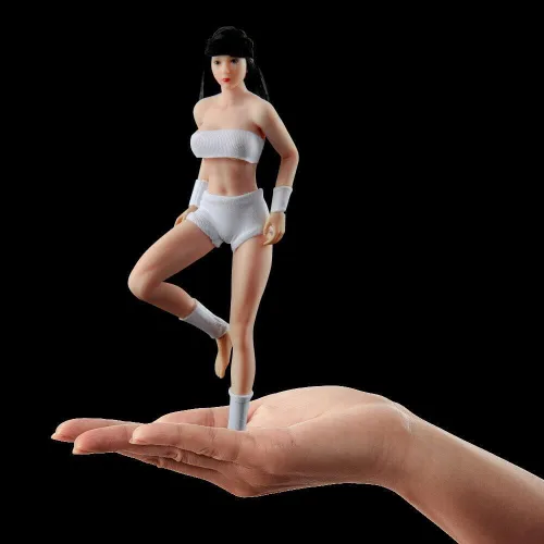 Vista 3 de Figura de acción a escala 1/12, TBLeague T01 T02 T03 T04 T05 cuerpo flexible súper sin costuras femenino de 6 pulgadas, cuerpo de silicona completo
