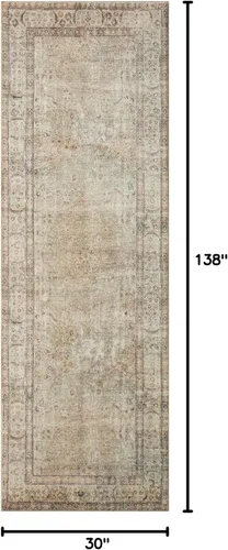 Vista 105 de Loloi Margot - Alfombra de área terracota/laguna de 7'-6" x 9'-6