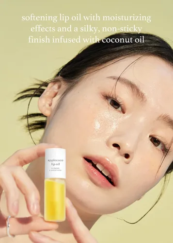 Vista 7 de NOONI Aceite de labios vegano coreano – Appleginseng, 0.12 onzas líquidas + aceite de labios coreano – Applecoco, paquete de 0.12 onzas líquidas
